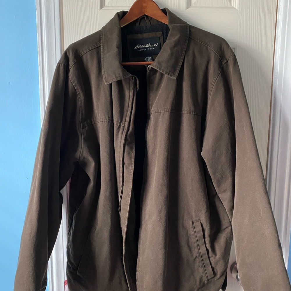 Eddie Bauer Men's Dark Brown Lightweight Jacket